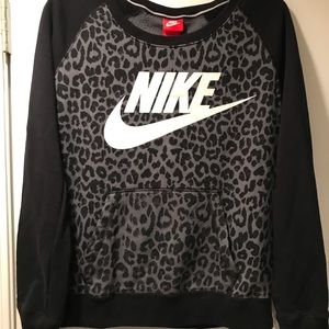 Nike Leopard Print Crewneck Sweatshirt